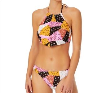 No Boundaries Patchwork Bikini top and bottom
